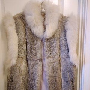 Elegant and Beautiful genuine rabbit vest